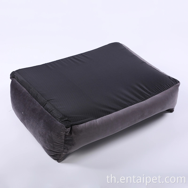 ผลิตภัณฑ์สัตว์เลี้ยงที่ทนทาน Faux Fur Pet Pet Square Beds